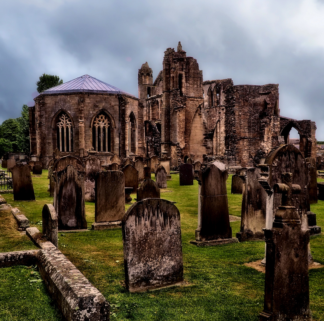 Medieval Elgin Cathedral Graveyard