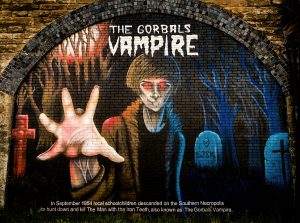Gorbals Vampire Mural. Glasgow Steet Art.