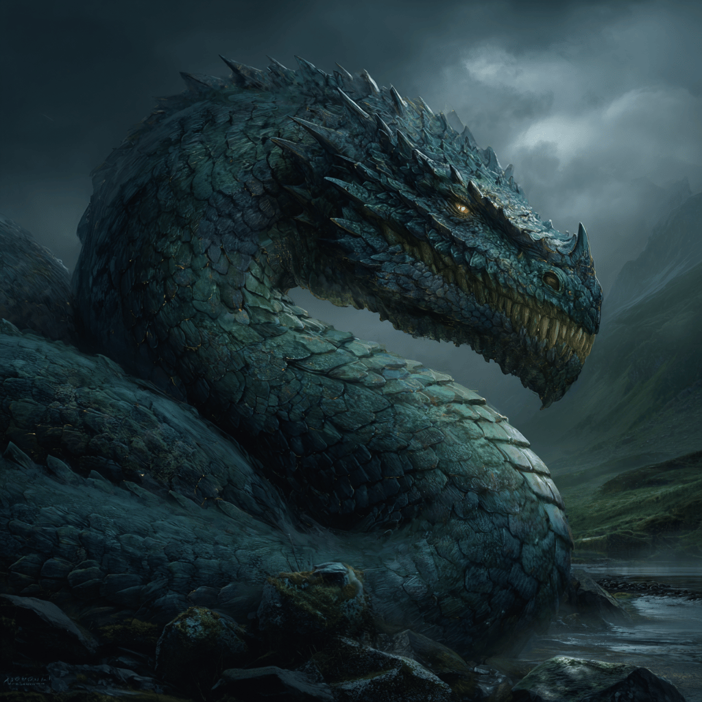Wyrm (also spelled “Worm” in Scots folklore)
