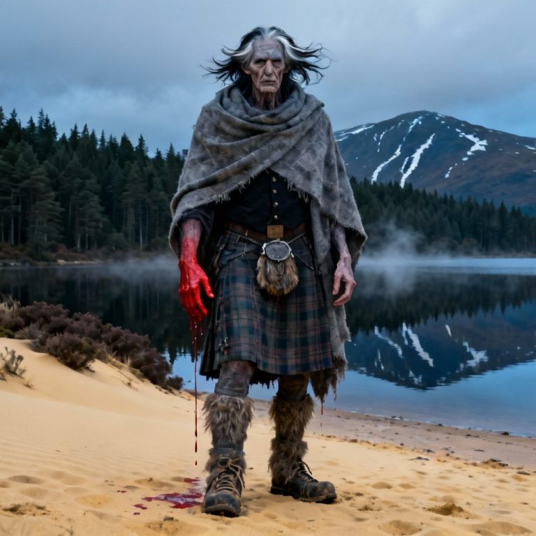 Bodach Lamh Dheirg (also known as Laimh-dhearg, Ly Erg, the Spectre of the Bloody Hand)