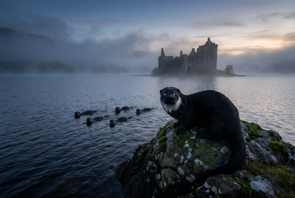 The Otter King (also known as Dòbhar-Chù, Water Dog, Rìgh nan Dòbhran)